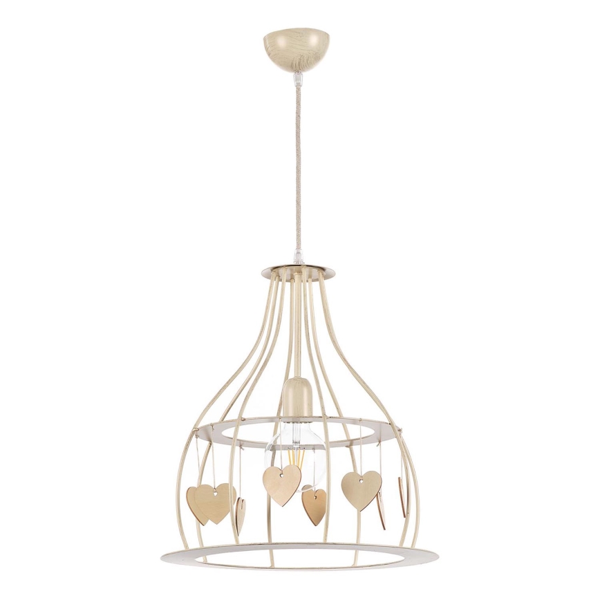 ONLI - Pendel LEONILDE 1xE27/15W/230V beige