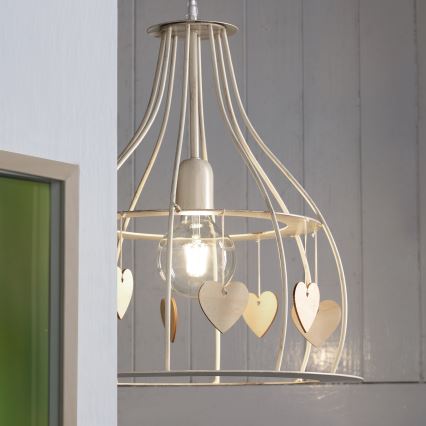 ONLI - Pendel LEONILDE 1xE27/15W/230V beige