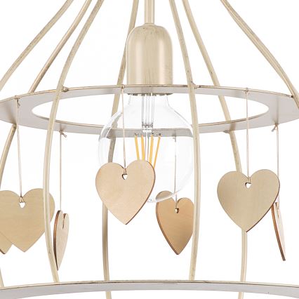 ONLI - Pendel LEONILDE 1xE27/15W/230V beige