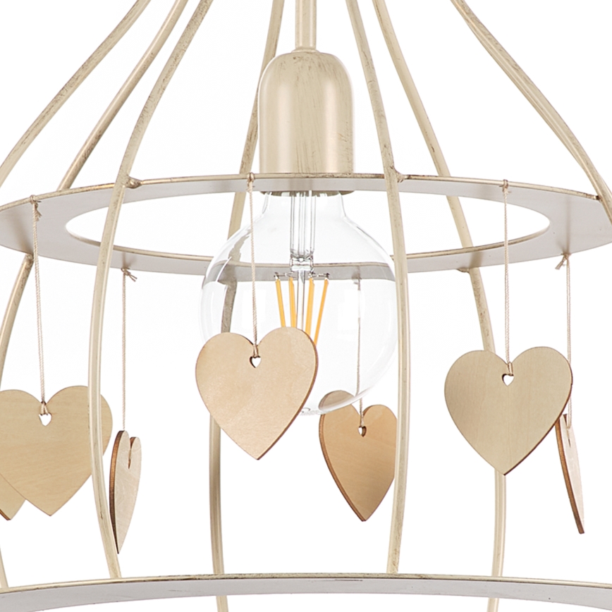 ONLI - Pendel LEONILDE 1xE27/15W/230V beige