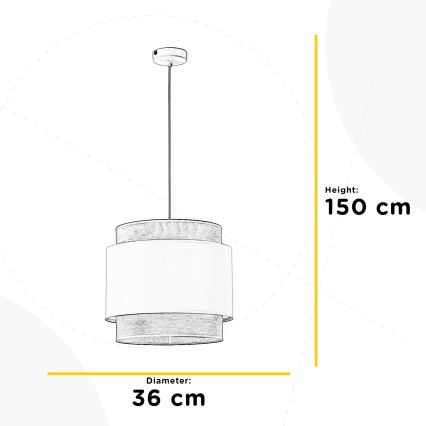 ONLI - Pendel LICIA 1xE27/22W/230V