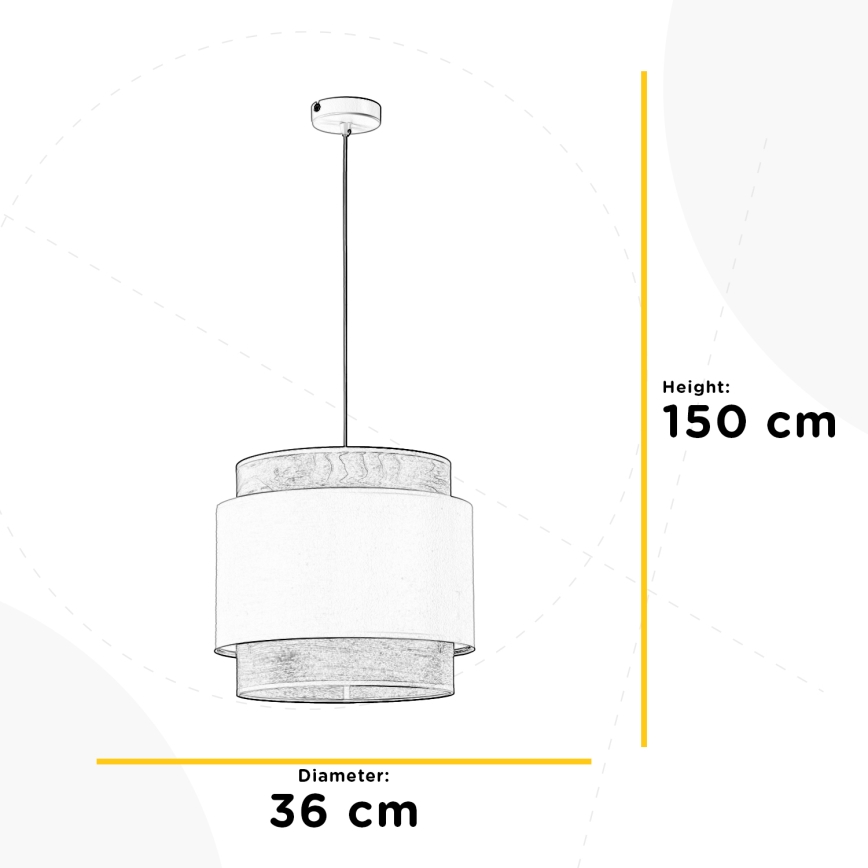 ONLI - Pendel LICIA 1xE27/22W/230V