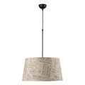 ONLI - Pendel MAIDA 1xE27/15W/230V diameter 50 cm brun