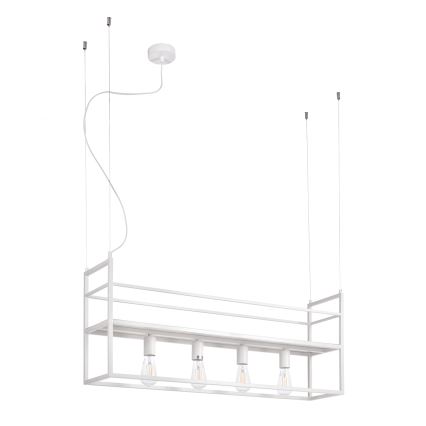 ONLI - Pendel med hylde JEFFER 4xE27/22W/230V hvid