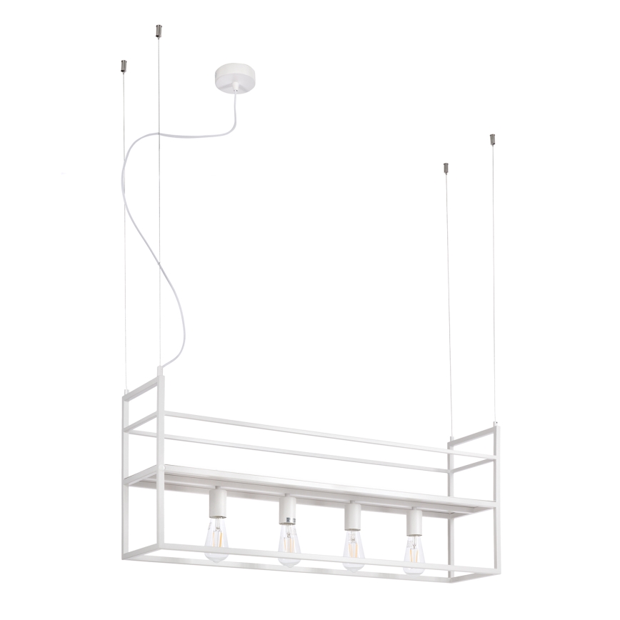 ONLI - Pendel med hylde JEFFER 4xE27/22W/230V hvid