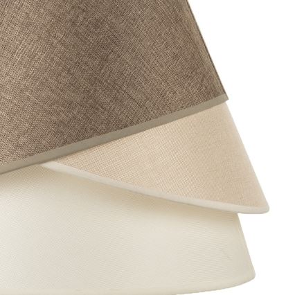 ONLI - Pendel med kabel POLLON 1xE27/15W/230V brun/creme/beige
