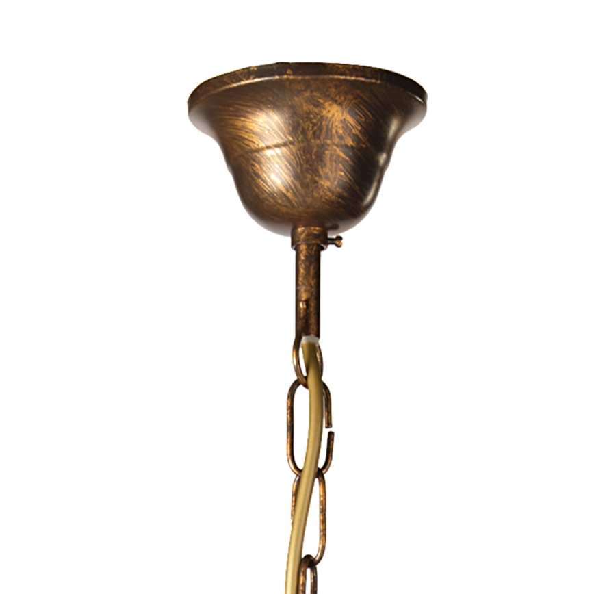 ONLI - Pendel med kædeophæng ALGA 5xE14/6W/230V bronze