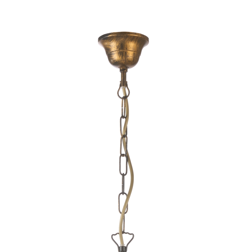 ONLI - Pendel med kædeophæng POMPEI 5xE14/6W/230V bronze