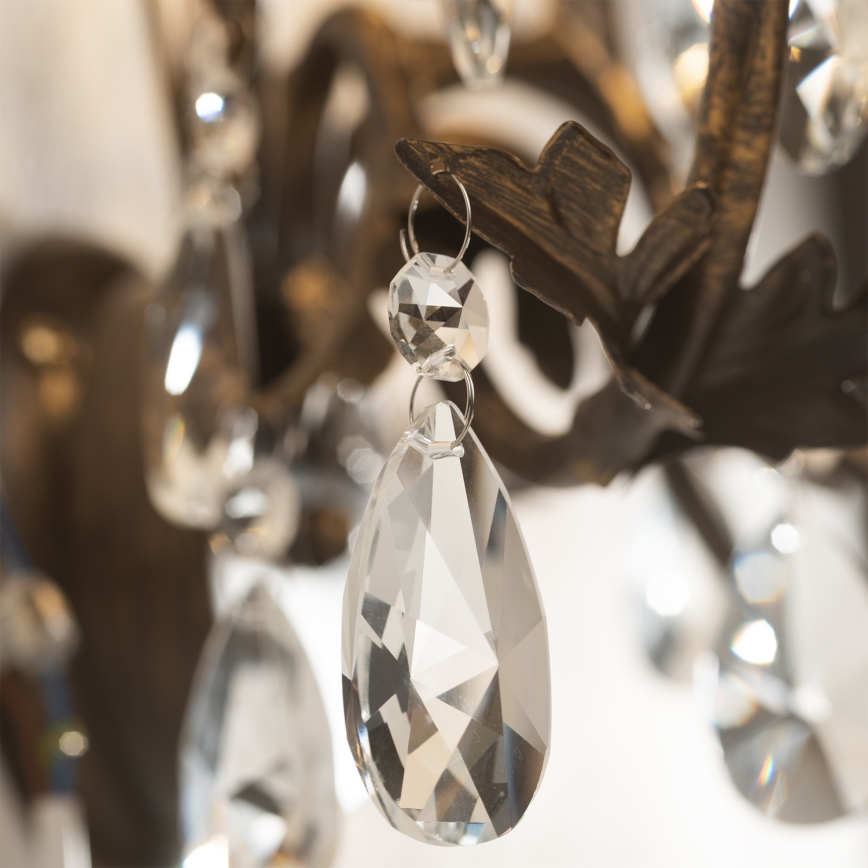 ONLI - Pendel med kædeophæng TERESA 5xE14/6W/230V bronze