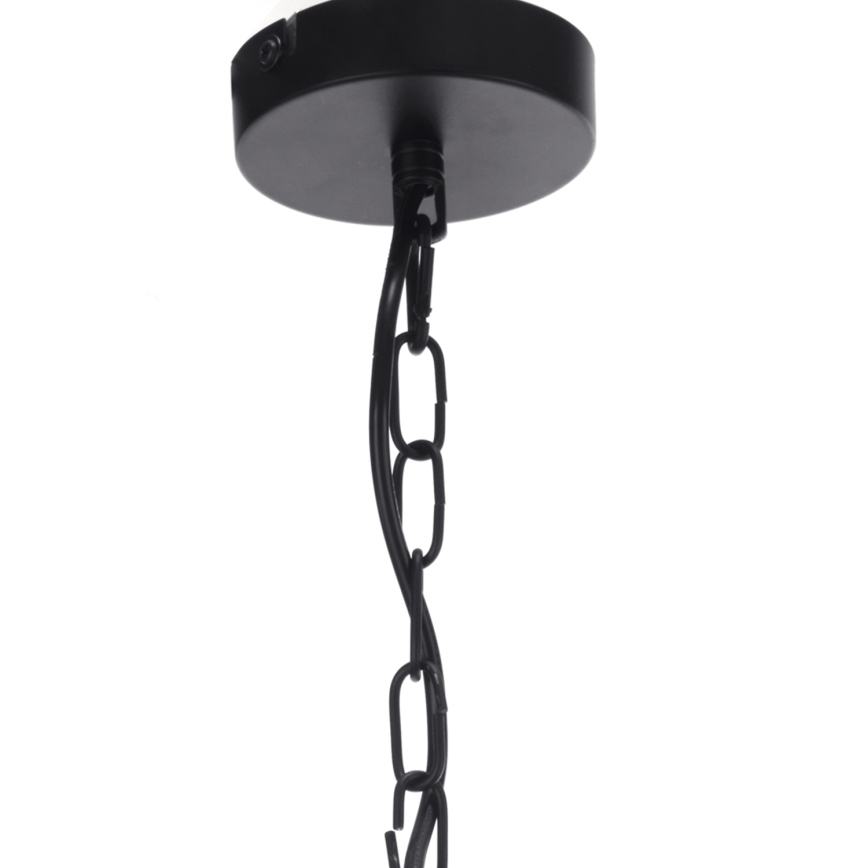 ONLI - Pendel med kædeophæng ZAIR 1xE27/22W/230V sort/sølvfarvet