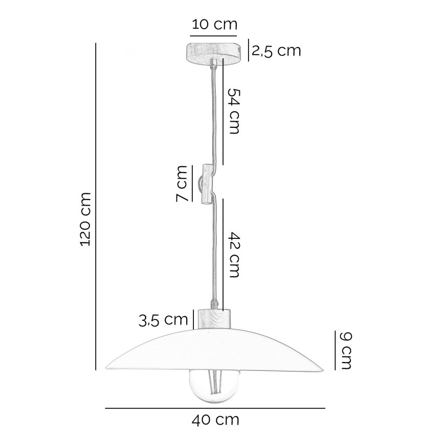 ONLI - Pendel OHANA 1xE27/22W/230V eg