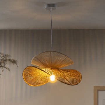 ONLI - Pendel på ledning RINGO 1xE27/15W/230V raffia
