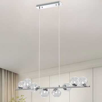 ONLI - Pendel på wire KIMBERLY 8xG9/6W/230V poleret krom