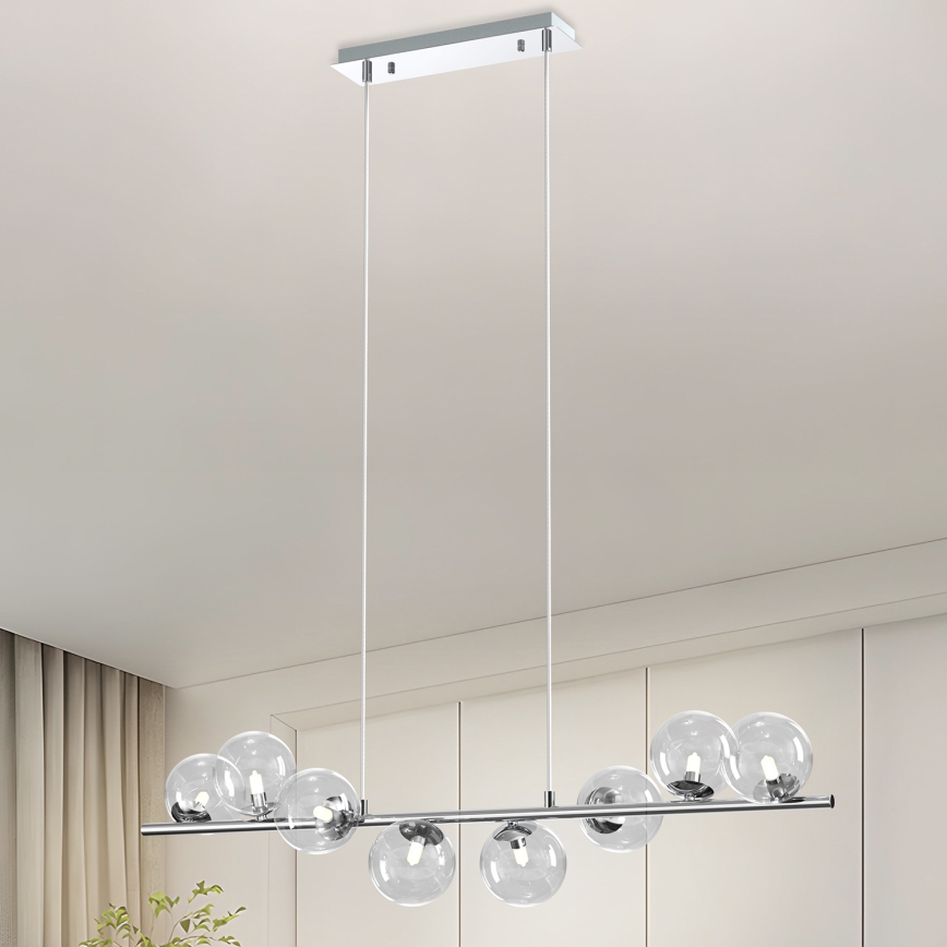 ONLI - Pendel på wire KIMBERLY 8xG9/6W/230V poleret krom