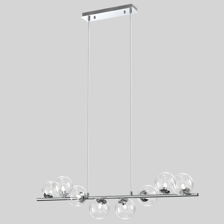 ONLI - Pendel på wire KIMBERLY 8xG9/6W/230V poleret krom