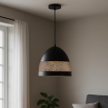 ONLI - Pendel POLLY 1xE27/22W/230V sort