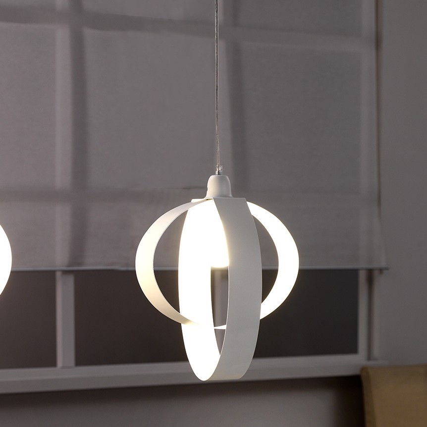 ONLI - Pendel SERENA 1xE27/22W/230V hvid