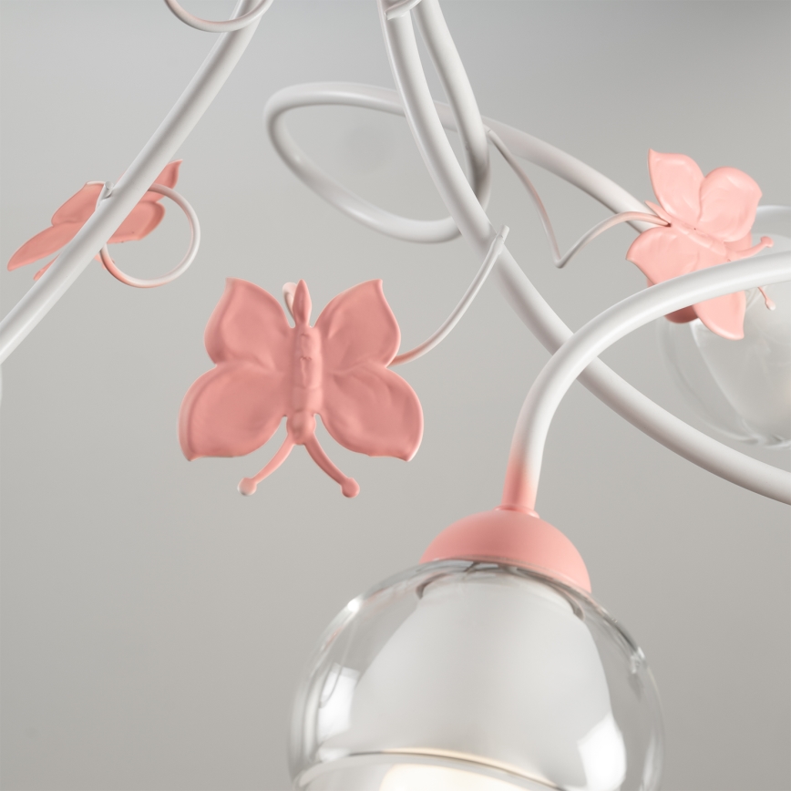 ONLI - Pendel til børn BUTTERFLY 3xE14/6W/230V