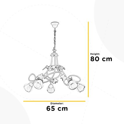 ONLI - Pendel til børn BUTTERFLY 5xE14/6W/230V