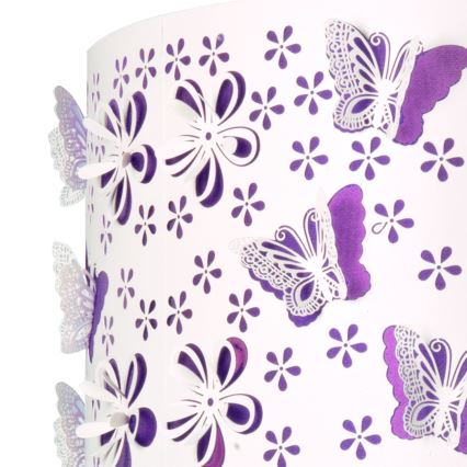 ONLI - Pendel til børn TITILLA 1xE27/22W/230V lilla/hvid