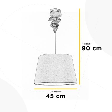 ONLI - Pendel VERA 1xE27/22W/230V