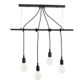 ONLI - Pendel WIRE 4xE27/15W/230V sort