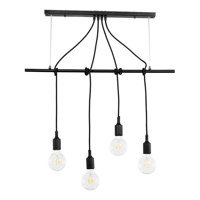 ONLI - Pendel WIRE 4xE27/15W/230V sort