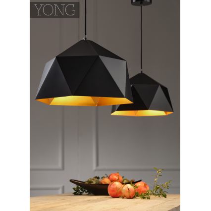 ONLI - Pendel YONG 1xE27/22W/230V sort diameter 46 cm