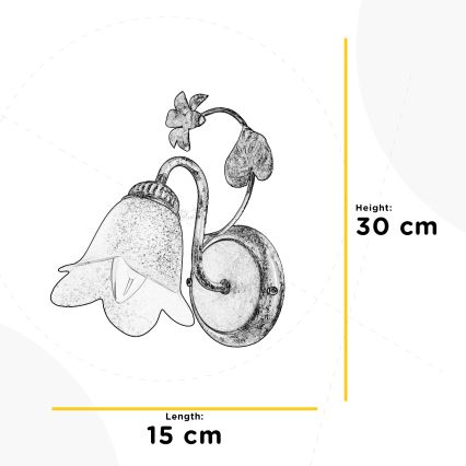 ONLI - Væglampe BOTTON DORO 1xE14/6W/230V