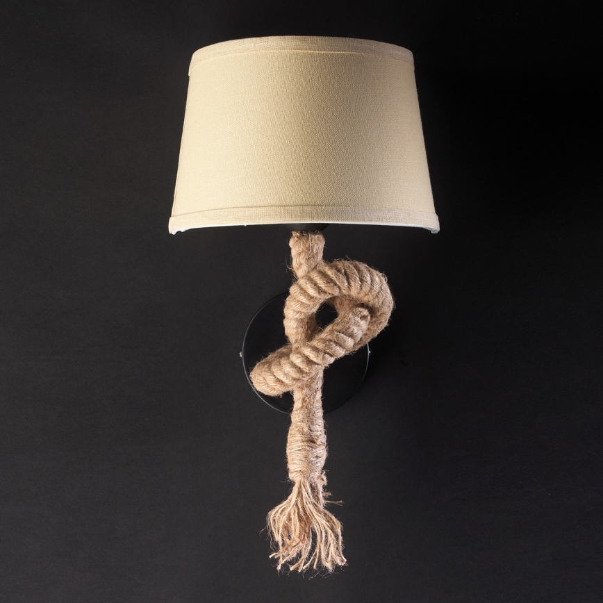 ONLI - Væglampe CORDA 1xE27/22W/230V beige
