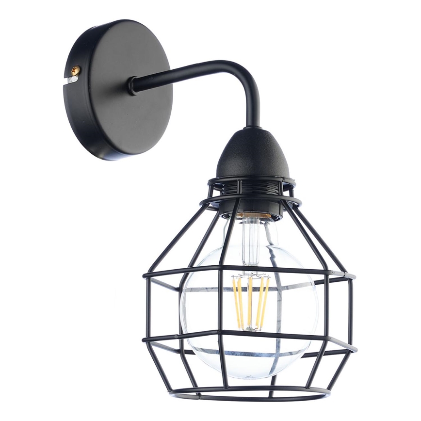 ONLI - Væglampe EDDERKOP 1xE27/15W/230V sort