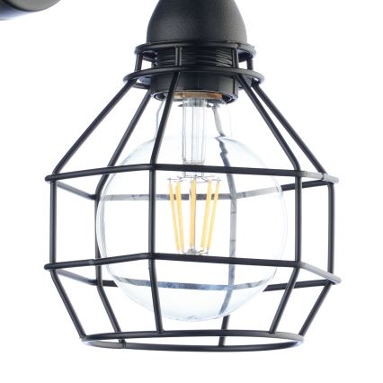 ONLI - Væglampe EDDERKOP 1xE27/15W/230V sort