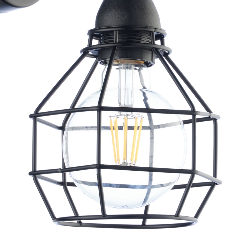 ONLI - Væglampe EDDERKOP 1xE27/15W/230V sort