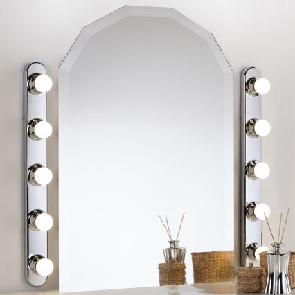 ONLI - Væglampe HOLLYWOOD 5xE14/6W/230V skinnende krom