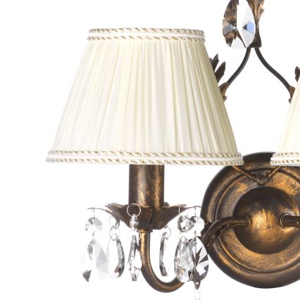ONLI - Væglampe KAREN 2xE14/6W/230V bronze