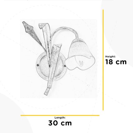 ONLI - Væglampe LUCREZIA 1xE14/6W/230V cremefarvet