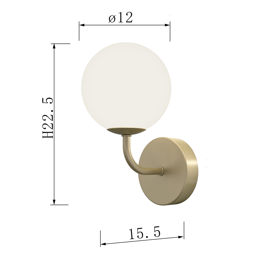 ONLI - Væglampe PALOMA 1xG9/10W/230V guldfarvet