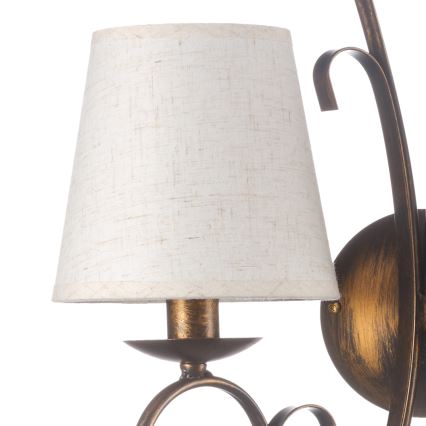 ONLI - Væglampe POMPEI 2xE14/6W/230V bronze