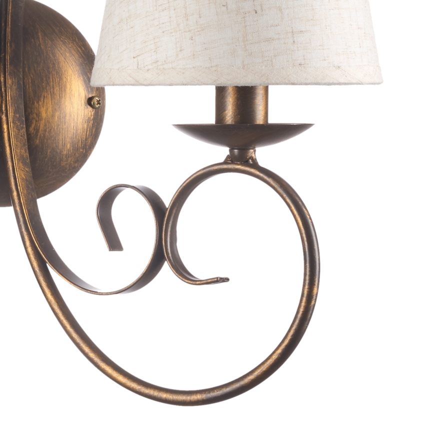 ONLI - Væglampe POMPEI 2xE14/6W/230V bronze