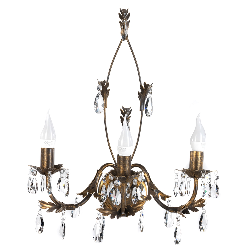 ONLI - Væglampe TERESA 3xE14/6W/230V bronze