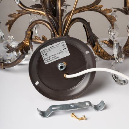 ONLI - Væglampe TERESA 5xE14/6W/230V bronze