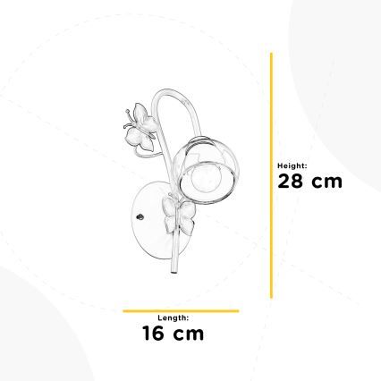 ONLI - Væglampe til børn BUTTERFLY 1xE14/6W/230V
