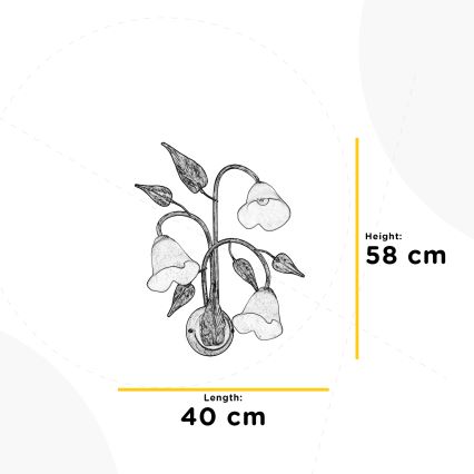 ONLI - Væglampe VANDA 3xE14/6W/230V