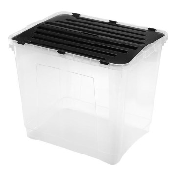 Opbevaringsboks DRAGON 100 l sort/transparent