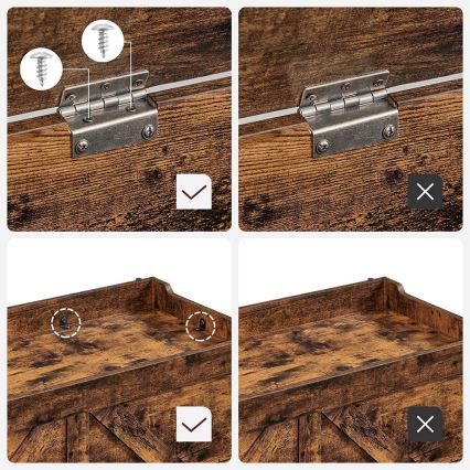 Opbevaringskiste TOVIAN brun