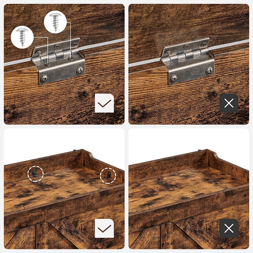 Opbevaringskiste TOVIAN brun