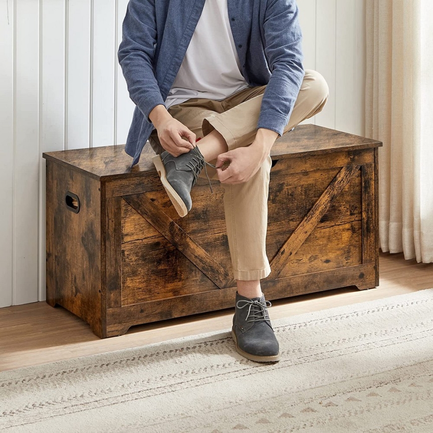 Opbevaringskiste TOVIAN brun