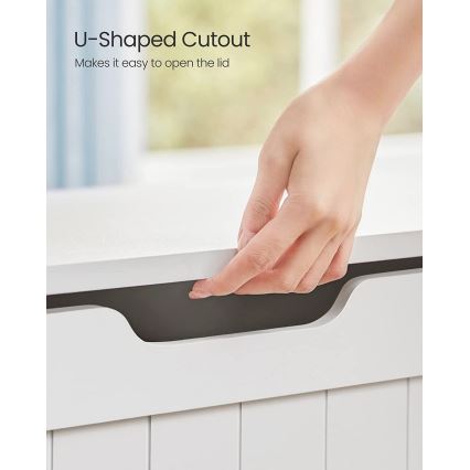 Opbevaringskiste TOVIAN, hvid