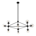 Open Design OR80094 - Lysekrone på stang BAO 10xE27/8W/230V Ø 90 cm sort