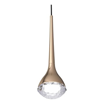 Open Design OR80315 - LED-pendel med wireophæng CRIMA LED/7W/230V rosaguld